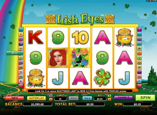 Слот Irish Eyes в казино Вулкан Вегас