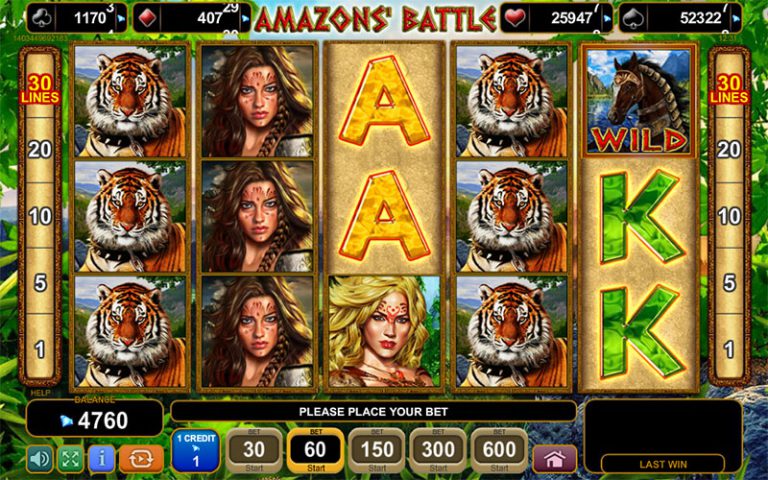 Слот Amazons' Battle на сайте онлайн казино ВулканБет