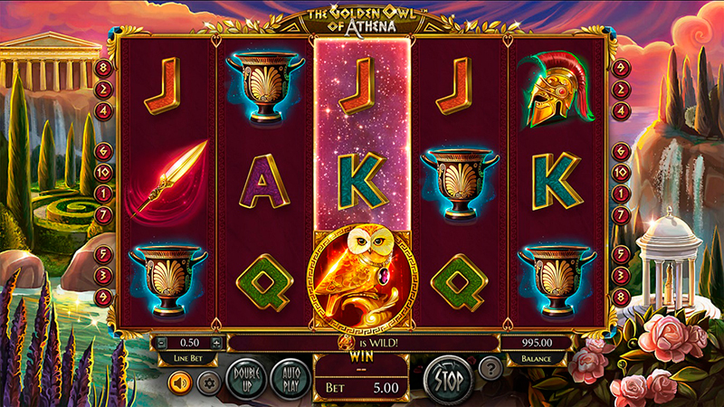 Слот в онлайн казино The Golden Owl of Athena