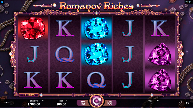 Игровой автомат с драгоценными камнями Romanov Riches