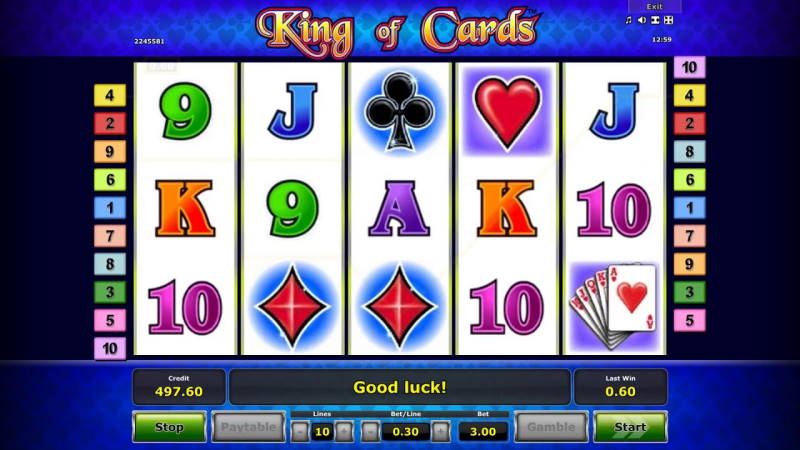 Игровой автомат King of Cards на сайте азартного клуба Джет казино