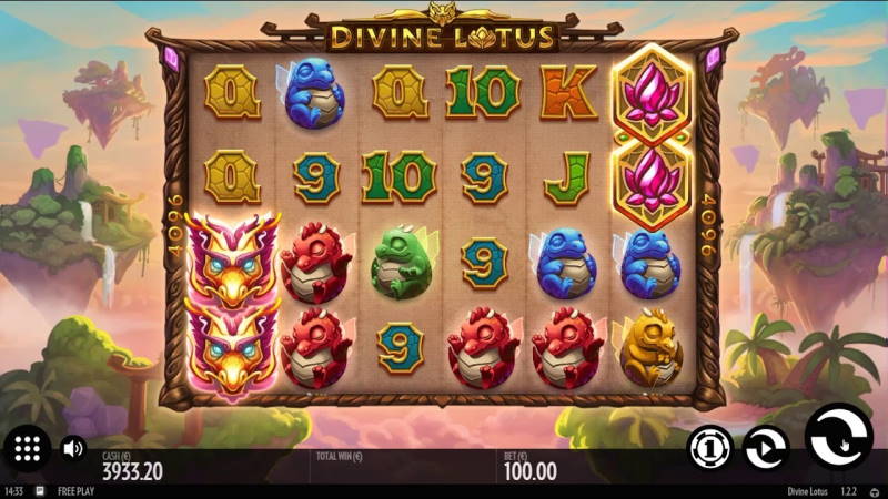 Игровой автомат Divine Lotus в интернет казино